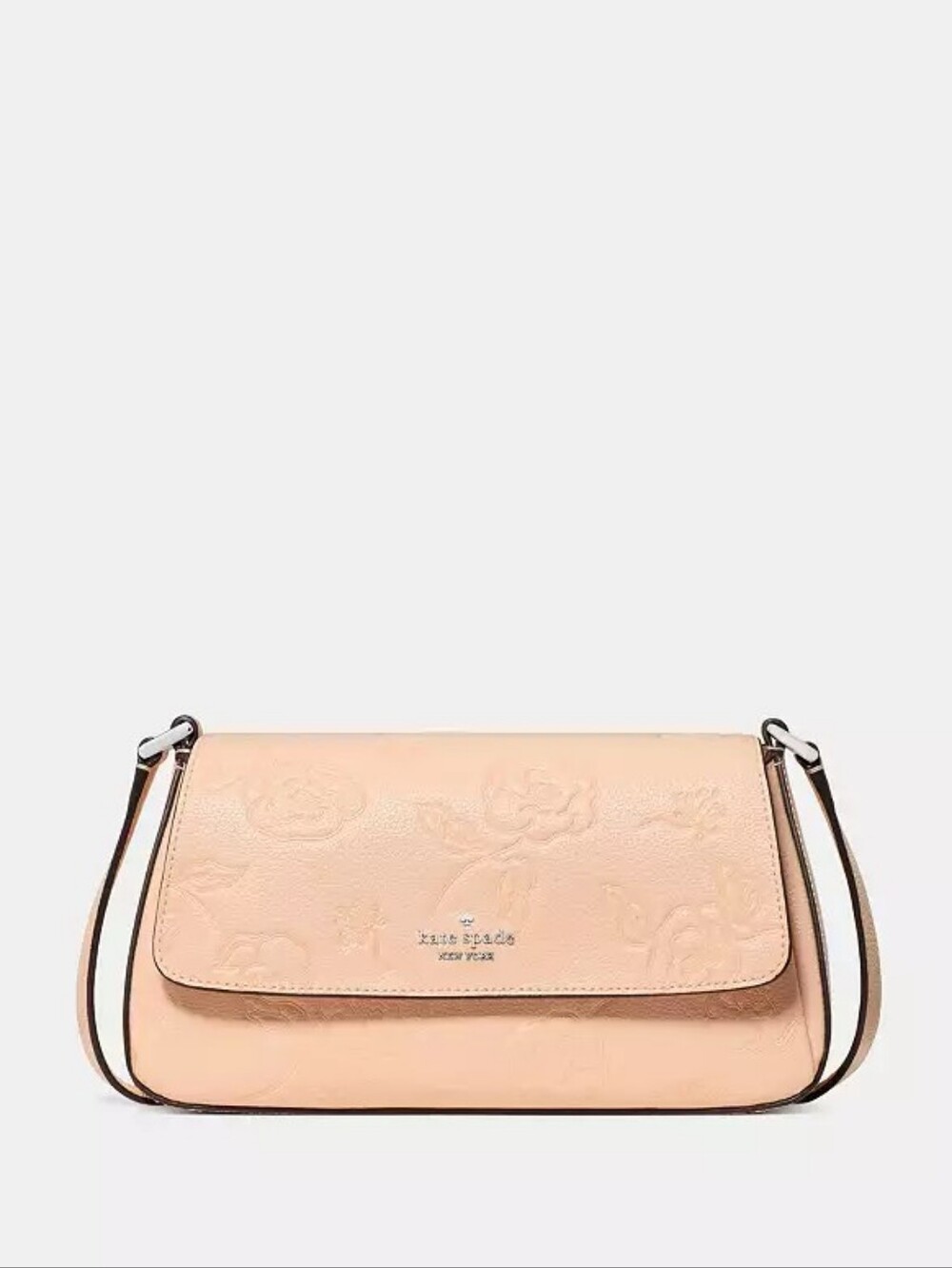 Kate Spade Crisp Peach Floral Mini Leather Crossbody NWT